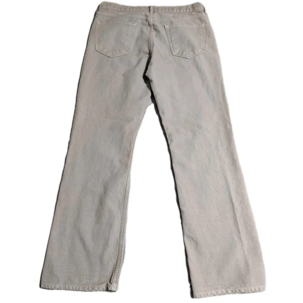 Banana Republic Straight Fit Jeans Mens 35x32 Gray Denim Pants Classic 5‎ Pocket